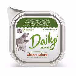Almo Nature 8001154125795 cibo umido per cani Turchia, Zucchina Adulto 100 g - Vista aggiuntiva 2