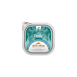Almo Nature - Daily Menu per Cane Adult in Vaschetta da 300 gr Merluzzo e Fagiolini