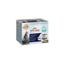 Almo Nature - hfc Natural Light Meal per Gatti da 4x50 gr Tonno, Pollo e Prosciutto