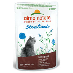 Almo Nature per Gatto Sterilised da 70 gr Manzo