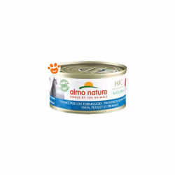 Cat hfc Natural Tonno, Pollo e Formaggio 5080H Megapack Cat hfc Natural Tonno, Pollo e Formaggio 5080H Megapack - Lattina Da 70 Gr - Almo Nature
