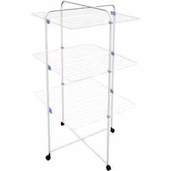 Gimi Stendibiancheria Linear 3 a torre 33 m in acciaio, Stendibiancheria da pavimento, Acciaio, Acciaio inox, 33 m, 690 mm, 7 ...