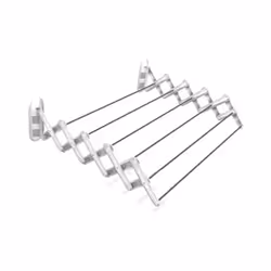 portata max Kg.7 - aste in alluminio anodizzato e struttura in resina plastica - per bagno, lavanderia, garage - un modello s ...