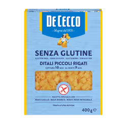 Ditali Senza Glutine 400g - Pasta De Cecco 400 g