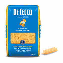 De Cecco Fusilli n° 34, Fusilli, Pasta corta, 500 g, 11 min