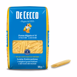 De Cecco Penne Rigate n° 41, Penne, Pasta corta, 500 g, 12 min