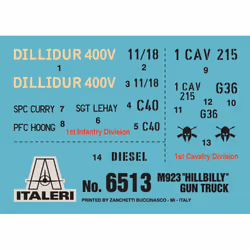 Italeri M923 Military truck model Kit di montaggio 1:35