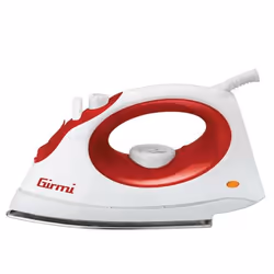 Girmi St01, Ferro da stiro a secco e a vapore, Acciaio inossidabile, Rosso, Bianco, 15 g/min, 0,15 L, 1800 W