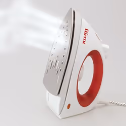 Girmi St01 Ferro da stiro a secco e a vapore Acciaio inossidabile 1800 W Rosso, Bianco