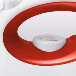 Girmi St01 Ferro da stiro a secco e a vapore Acciaio inossidabile 1800 W Rosso, Bianco - Vista aggiuntiva 4