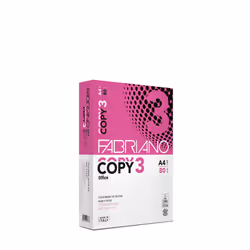Fabriano Copy 3 office, Stampa laser/inkjet, A4 (210x297 mm), Opaco, 500 fogli, 80 g/m², Bianco
