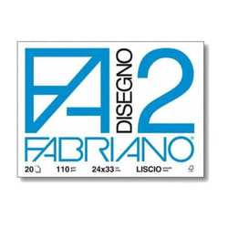 Blocco disegno F2 24X33 20ff. liscio x10