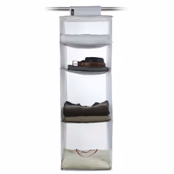 Domopak Living Portatutto 4 scomparti - Bianco, Poliestere, Bianco, Monocromatico, Vestiti, 333 mm, 333 mm