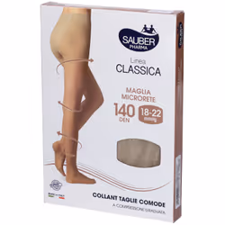Sauber Collant Taglie Comode 140 Maglia Microrete Neutro Beige 5 Linea Classica per Comfort e Supporto Taglia 5