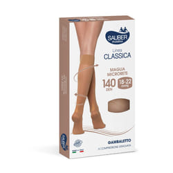 Sauber Gambaletto 140 Maglia Microrete Neutro Beige per Circolazione 140 Den