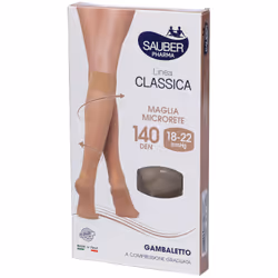 Sauber Gambaletto 140 Maglia Microrete Neutro Beige per Circolazione 140 Den