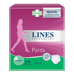 Lines Specialist Pants Discreet Taglia L Pannolino a Mutandina 7 Pezzi