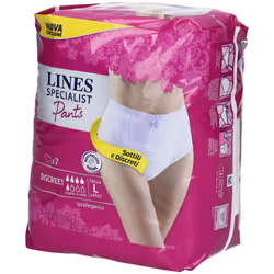 Lines Specialist Pants Discreet Taglia L Pannolino a Mutandina 7 Pezzi