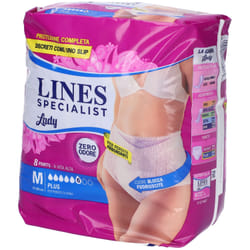 Lines Specialist Pants Plus Pannoloni a Mutanda Taglia M 8 Pezzi