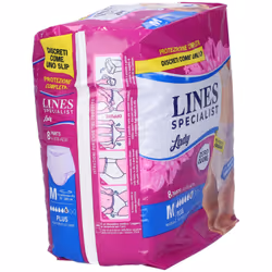Lines Specialist Pants Plus Pannoloni a Mutanda Taglia M 8 Pezzi