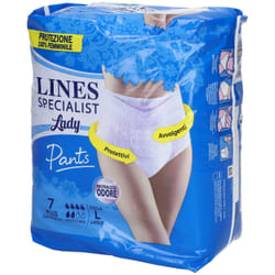 Lines Pants Plus Mutandine Assorbenti Misura Large 7 Pezzi
