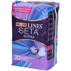 LINES Seta Sottile con Ali 20 pz Assorbenti