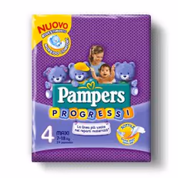 Pampers Pannolini Maxi, Taglia 4 (7 - 18 kg), 24 pz, Bambino/Bambina, 7 kg, 18 kg, Multicolore, 24 pz, Confezione di plastica