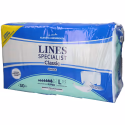Lines Classic Specialist Unisex Pannolone a Mutanda 30 Pezzi Taglia L