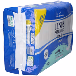 Lines Classic Specialist Unisex Pannolone a Mutanda 30 Pezzi Taglia L