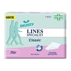 LINES Specialist Classic Traverse Salvaletto 60x60 cm 20 pz Lenzuolo