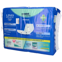 Lines Specialist Classic Sagomato Super per Incontinenza 30 Pezzi
