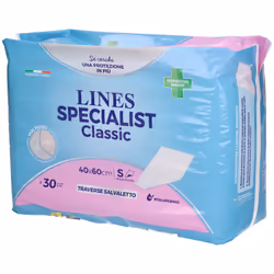 Lines Specialist Classic Traversa per Incontinenza 40x60cm 30 Pezzi