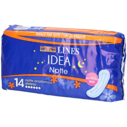 Lines Idea Notte Senza Ali Assorbenti 14 Pezzi