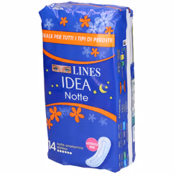 Lines Idea Notte Senza Ali Assorbenti 14 Pezzi