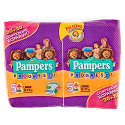 Pampers Pannolini Large, Taglia 5+ (13 - 27 kg), 40 pz