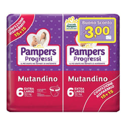 Pampers Progressi Mutandino Extralarge 16+ Kg 30 pz Pannolini