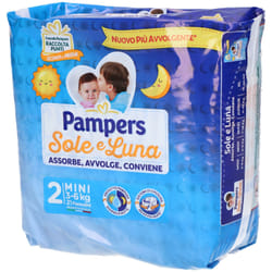 Pampers Sole e Luna Maxi Pannolini Taglia 5 (11-25kg) 15 Pezzi Taglia 2 (3-6kg)
