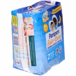 Pampers Sole e Luna Maxi Pannolini Taglia 5 (11-25kg) 15 Pezzi Taglia 2 (3-6kg)