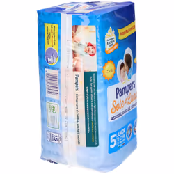 Pampers Sole e Luna XL Mutandino Pannolini Taglia 6 (15+kg) 13 Pezzi Taglia 5 (12-18kg)