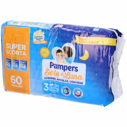 Pampers Sole e Luna Junior sono pannolini dotati di uno speciale filtrante assorbente ideale per prevenire le irritazioni sul ...