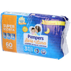 Pampers Sole e Luna Junior Pannolini Taglia 5 Confezione Tripla 44 Pezzi Taglia 3 (4-9kg)