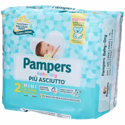 Pannolini con sistema assorbente sino a 12 h
