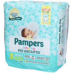 Pampers Baby Dry 3 Maxi 4-9kg 20 pz Pannolini