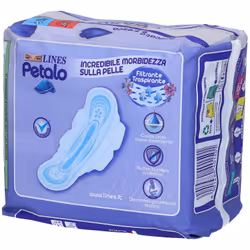 Lines Petalo Blu Assorbente Notte per Protezione Notturna Busta da 9 Assorbenti - Vista aggiuntiva 4