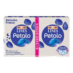 LINES Petalo Blu Notte con Ali 18 pz Assorbenti