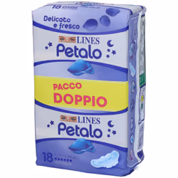 LINES Petalo Blu Notte con Ali 18 pz Assorbenti - Vista aggiuntiva 4