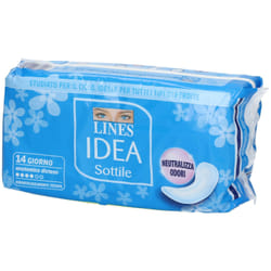 Lines Idea Assorbente Sottile Disteso Anatomico per Comfort e Protezione Busta da 14 Assorbenti