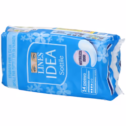 Lines Idea Assorbente Sottile Disteso Anatomico per Comfort e Protezione Busta da 14 Assorbenti
