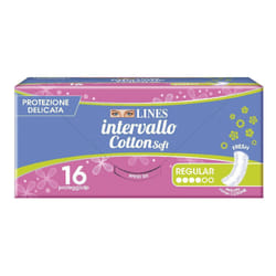 Lines Intervallo Cotton Soft Fresh per Protezione Discreta Confezione da 16 Pezzi