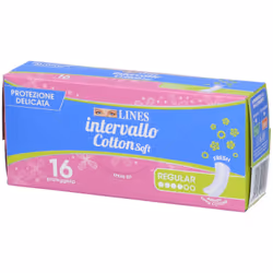 Lines Intervallo Cotton Soft Fresh per Protezione Discreta Confezione da 16 Pezzi
